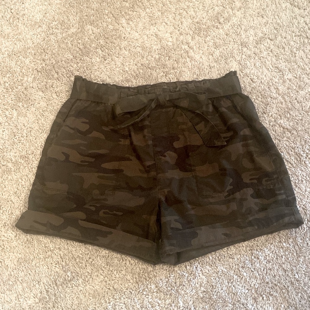 Green camo shorts